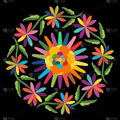 Mexican Traditional Otomí Composition
