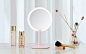 AMIRO化妆镜mini台式led灯桌面便携网红日光镜美妆发光带灯镜子-tmall.com天猫