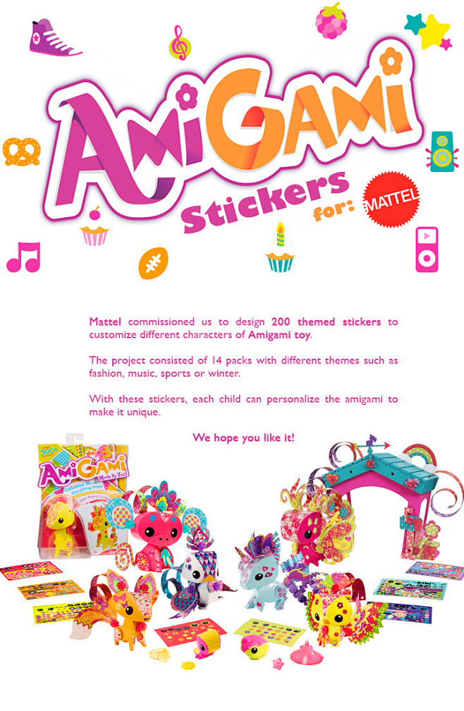 AmiGami Stickers for...