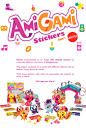 AmiGami Stickers for Mattel : Mattel commissioned us to design 200 themed stickers to customize different characters of Amigami toy. The project consisted of 14 packs with different themes such as fashion, music, sports or winter. With these stickers, eac