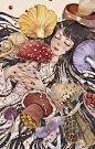 暗黑明媚插画系列《乱蟲少女》插画艺术插画[12P] -手机版 - Powered by Discuz!