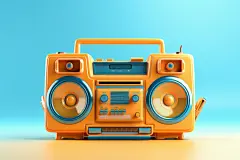 家电怀旧收音机录音机模型