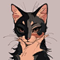 This contains an image of: fursona, loki | Warrior cat drawings, Warrior cats fan art, Animal drawings