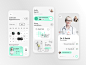 Healthcare App calendar consulting diagnosis doctor health monitoring healthcare healthcare tech hospital medical app medical appointments medicine medtech patient product saas startup treatment ui ux video call web design