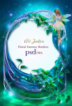 梦幻花仙子PSD海报模板