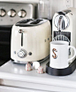 White kitchen, Smeg toaster: 