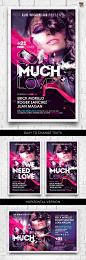 So Much Love Flyer Template - GraphicRiver Item for Sale