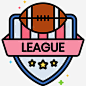 联盟美式足球75线性颜色 设计图片 免费下载 页面网页 平面电商 创意素材