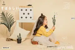 安柔与鹿的儿童摄影作品《日系小清新》