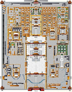 一二一三八采集到HT中式建筑元素-园林规划-鸟瞰图