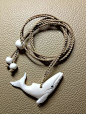 Whale Carved From Cow Bone Small 2&#;39&#;39by 1&#;39&#;39.Comes With 1Year Warranty.