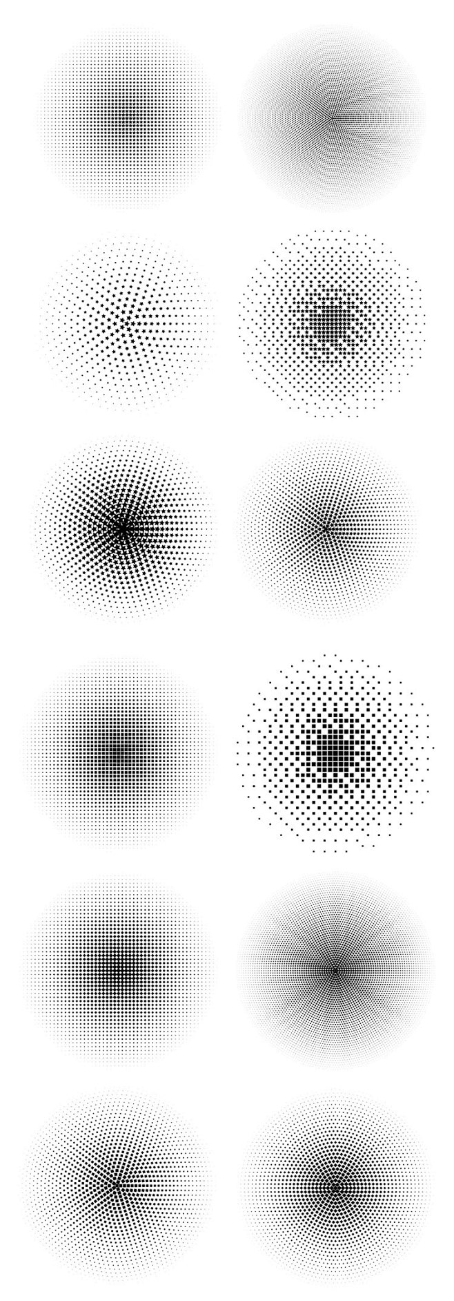 精选70款抽象圆点阵列几何图形肌理创意设...