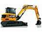 The Britains 1/32 JCB Midi Excavator from the Britains 1/32 Scale Farm Vehicles collection.