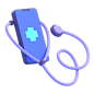 Medical app 3D Illustration