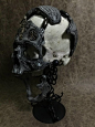 PRE-SALE 9th Run - Signed and Numbered - The War Chaplain - Real Human Skull Replica Carved By Zane Wylie