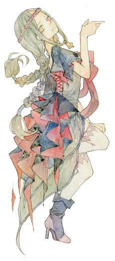 吾见青山多妩媚采集到水彩人物