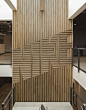 wood NIKE feature wall