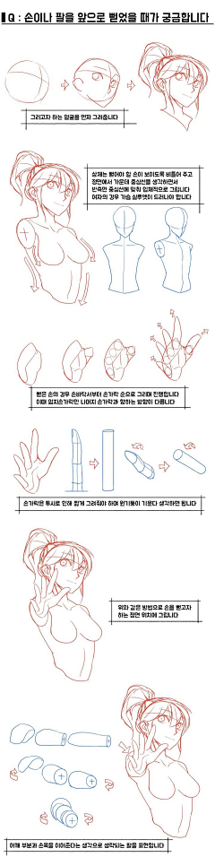 圈养的喵采集到【手绘】人物五官四肢动作植物线稿参照