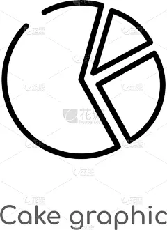 分离着色,轮廓,蛋糕,插画,黑色,简单,图标,生日,白色,创造力