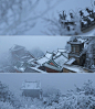 冬天 雪 仙境 白色  唯美图片  手机插画壁纸 风景图  图来自网络