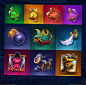 Casino Game Digital Art  Game Art game design  ILLUSTRATION  mobile game pirate raccoon slot game Slots