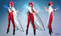 3D fantasy girl Magic   model redhead sci-fi sculpting 