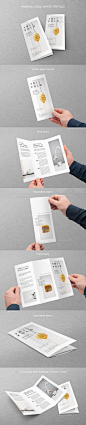 Minimal Cool White Trifold Brochure Template InDesign INDD. Download here: https://graphicriver.net/item/minimal-cool-white-trifold/17573257?ref=ksioks: 