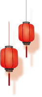 年货节春节喜庆红色灯笼古风素材免抠png透明素材