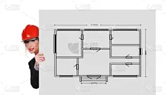 公寓,做计划,建筑承包商,水平画幅,套装,白人,经理,安全帽,想法,建筑业