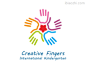 创意手指国际幼儿园标志LOGO