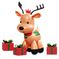 Reindeer 3D Illustration