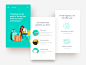 Illustrated mobile page for Kiwi.com Guarantee white website web travel flight clean airport illustration mobile ux ui