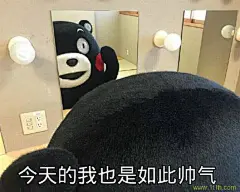 今天的我也是如此帅气 熊本熊表情包