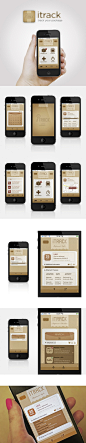 Mobi / Itrack Iphone App by Annie JQ Liu, via Behance *** Itrack is app that people can track the...