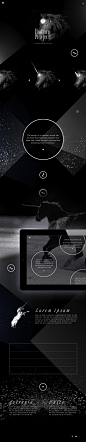 Unicorn Project : A responsive website concept for celebrating unicorn, the mysterious animal.