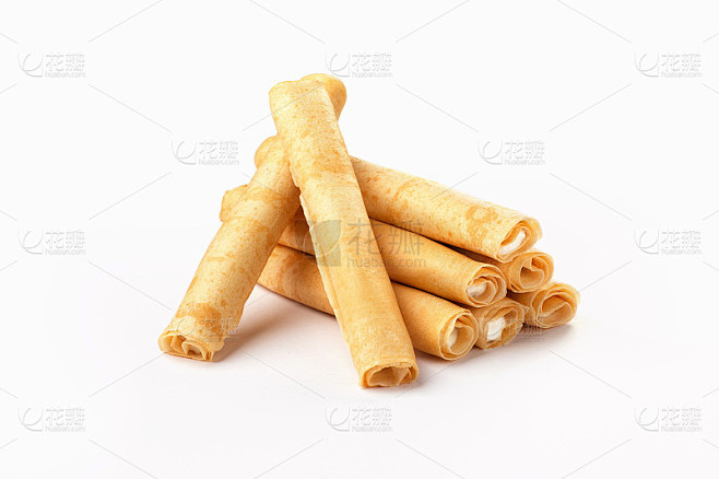 白色背景上的煎饼