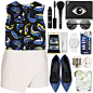 A fashion look from July 2014 featuring black top, mid rise shorts and skimmer flats. Browse and shop related looks.