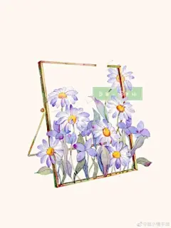 水彩---小雏菊 - 高清图片，堆糖，美图壁纸兴趣社区