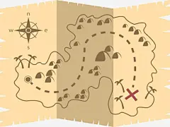 折叠起来的地图高清素材 设计图片 页面网页 平面电商 创意素材 png素材