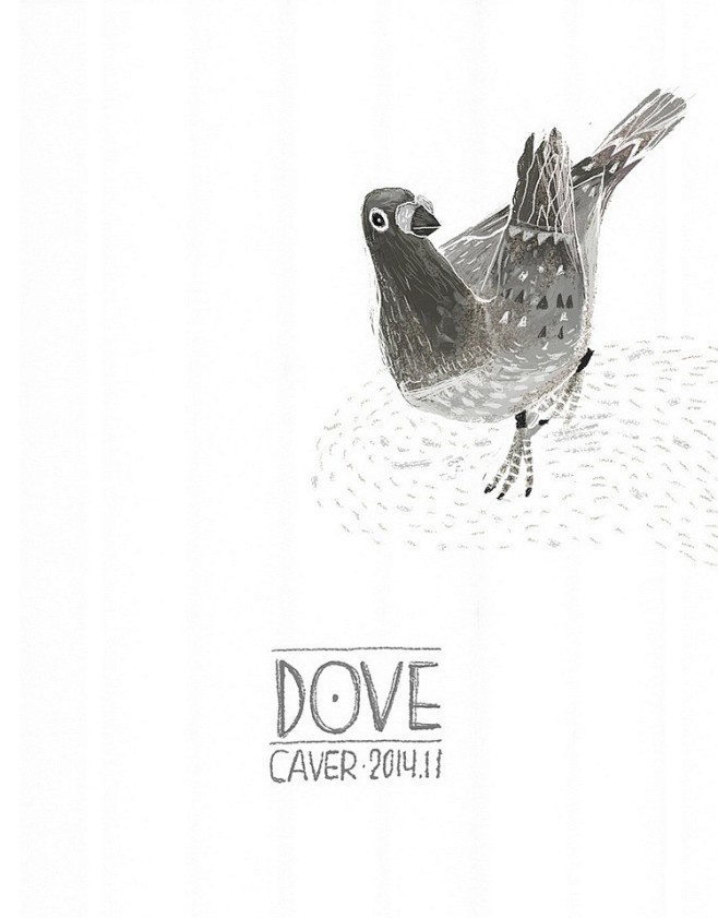 dove-caver乌猫_原创,插画,涂...