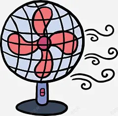 手绘涂鸦电风扇图标 风扇 UI图标 设计图片 免费下载 页面网页 平面电商 创意素材