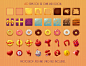 Donuts Match-3 game asset, Lidziya Puchkova : It is complete pack of Match-3 game GUI with premade game screens, pop ups, field items, GUI elements, icons, backgrounds in casual, tasty, yummy, donuts style for your mobile/web/video game. You can find it h