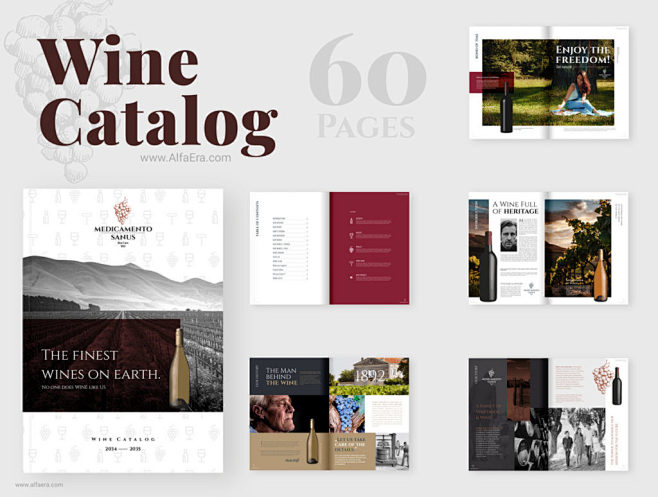 Wine Catalog Templat...