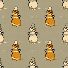 雪人,不高兴的,四方连续纹样,男人,大桶,冬天,图像,壁纸,雪,装饰物