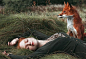 Marvelous Dreamlike Portraits of Redheads with Red Foxes | ALK3R