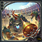 Arena for the Gods, Paul Mafayon : Cover Illustration for board game "Arena for the Gods !"