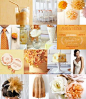 #Orange float #wedding #inspiration #board