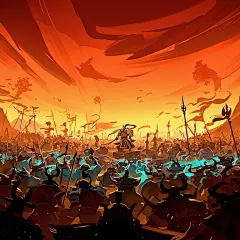 概念_三共AI绘图练习_花木兰插画