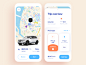 Car Sharing App Redesign mobility one-way roundtrip auto map ride share car ios design graphics app ux ui cuberto