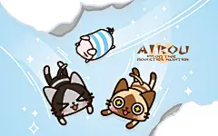 CAPCOM招牌游戏怪物猎人 艾露猫萌猫大突袭卡通壁纸图(9)-55壁纸大全